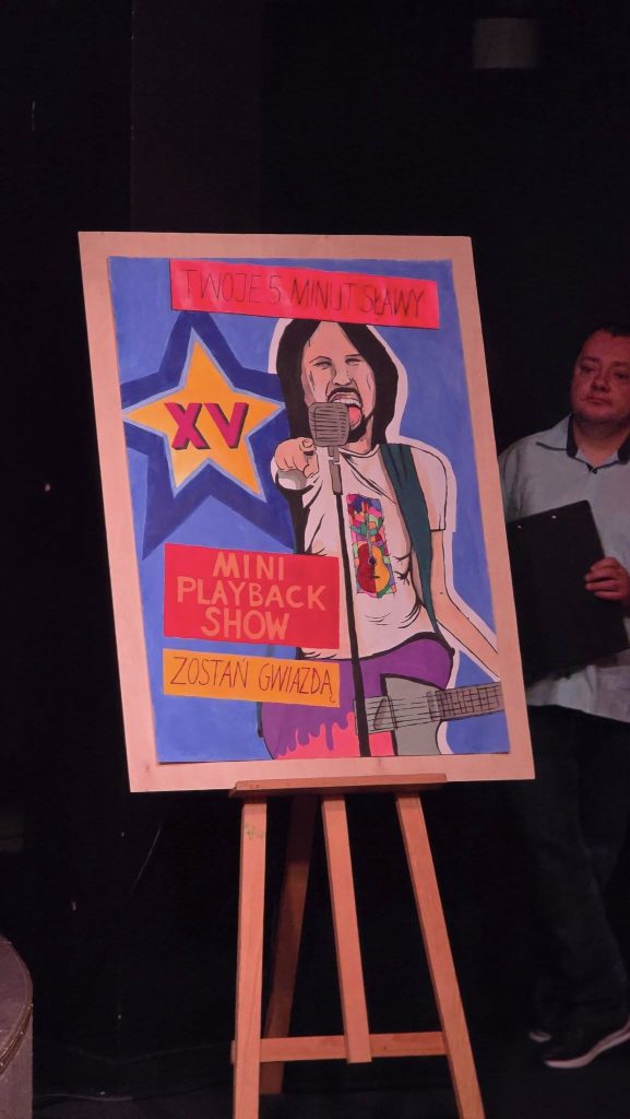 Plakat promujący wydarzenie Mini Playback Show