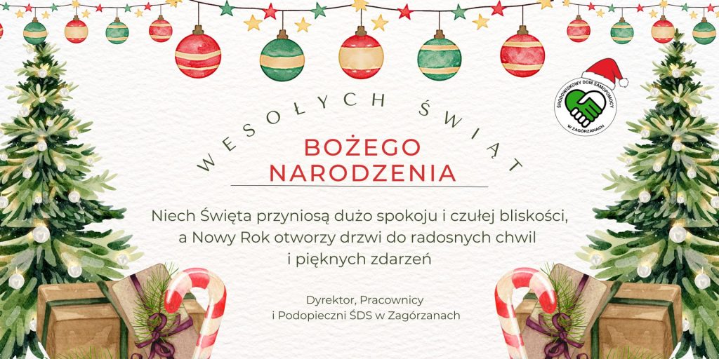 kartka z życzeniami świątecznymi