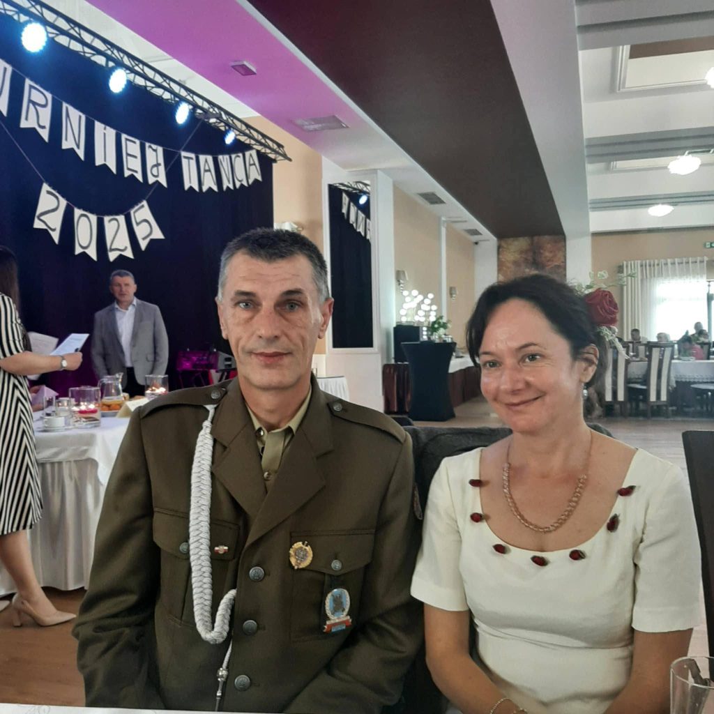 para reprezentująca ŚDS w Zagórzanach na konkursie tańca