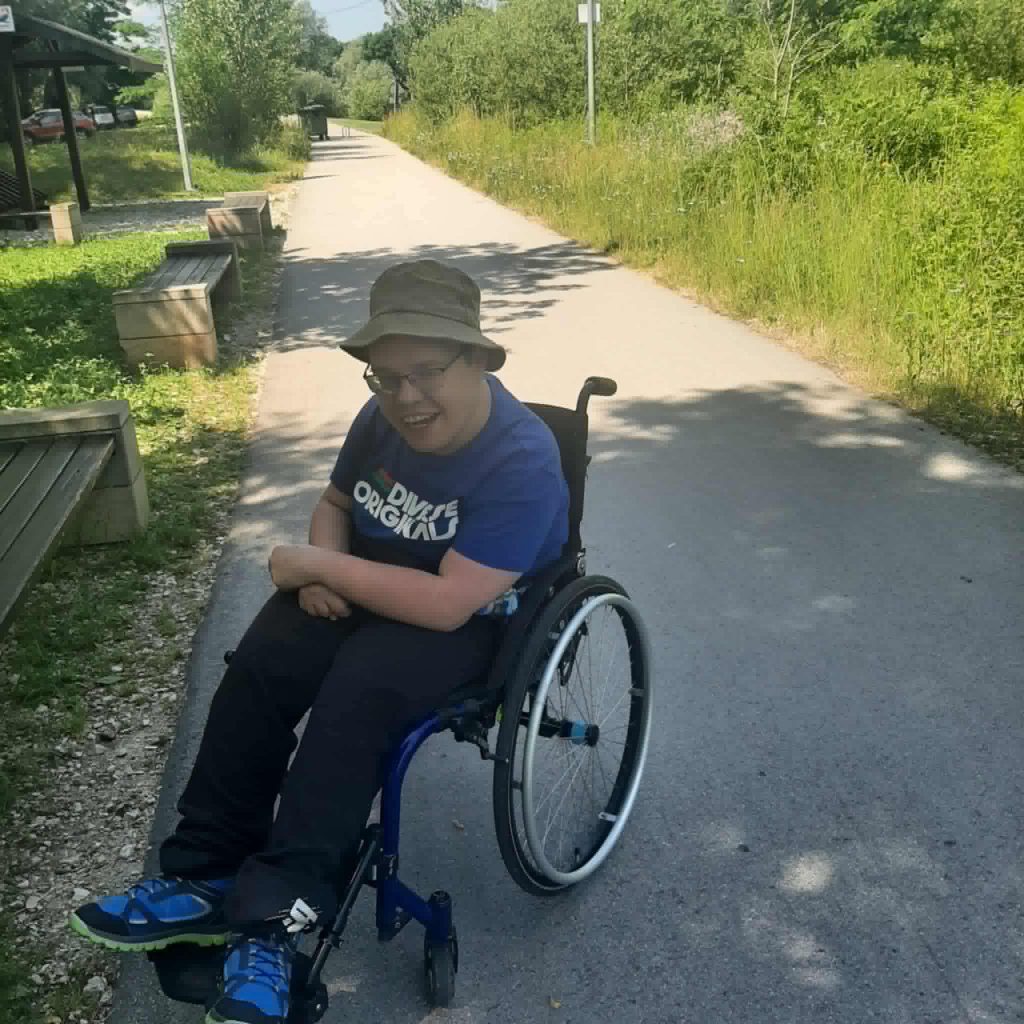 podopieczny podczas spaceru