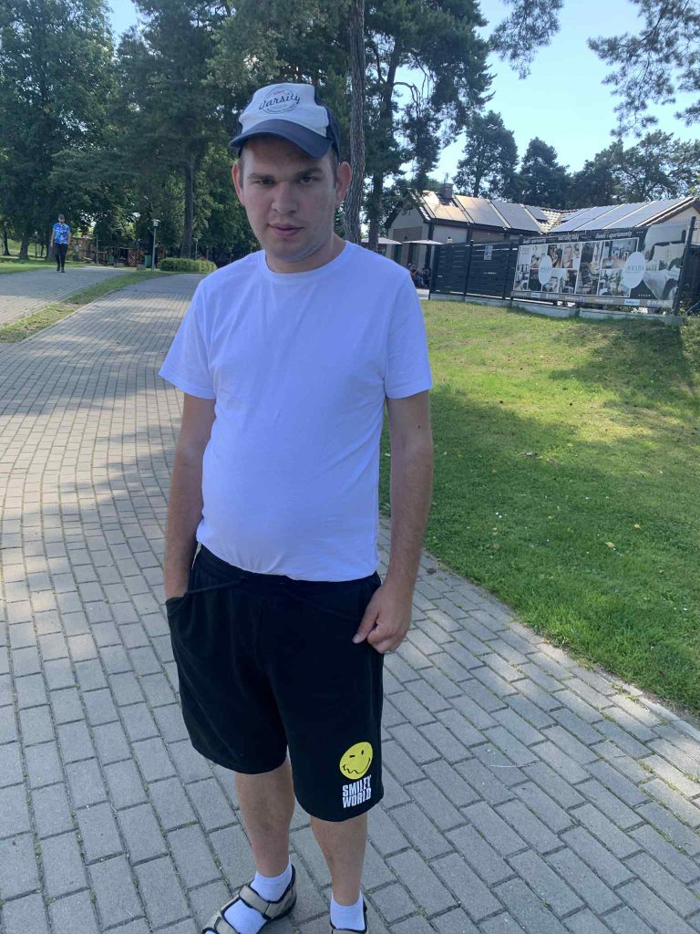 Podopieczny na pikniku integracyjnym