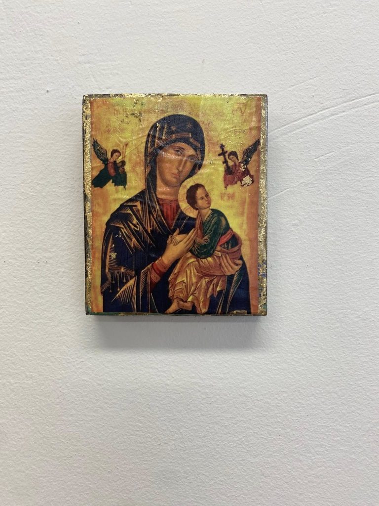 ikona wykonana na zajęciach plastycznych