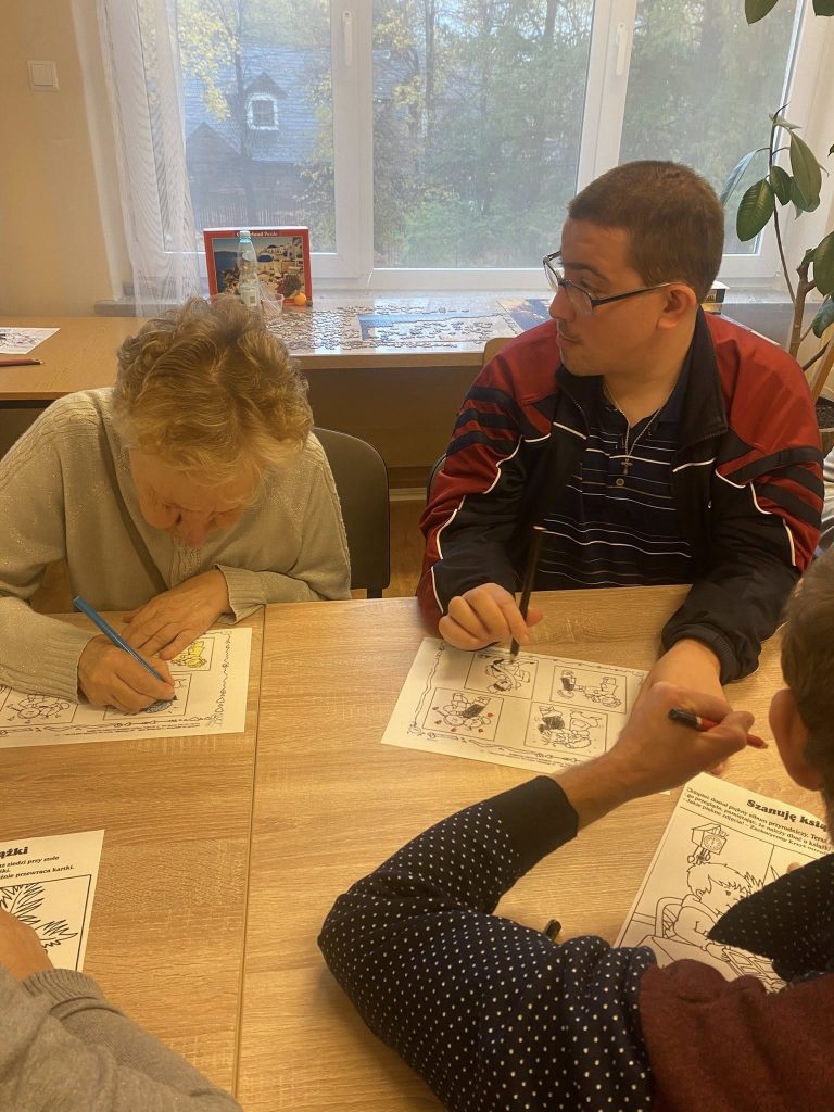Podopieczni wykonują zadania dotyczące kulturalnego zachowywania się