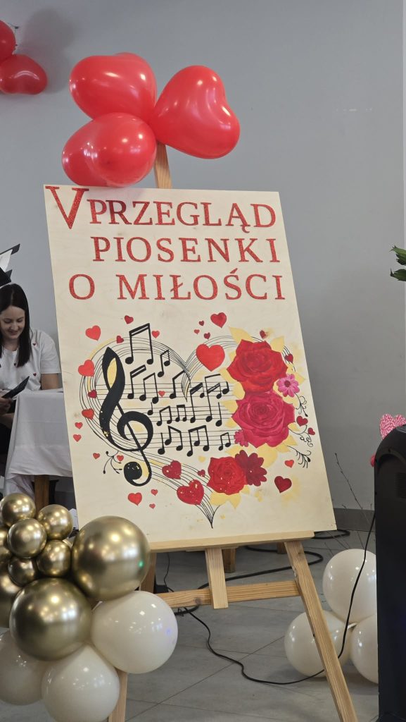 plakat promujący V przegląd piosenki o miłości w ŚDS Rdzawa