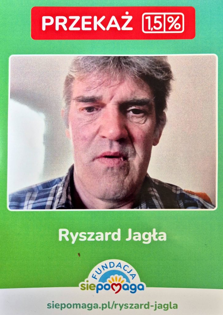 ulotka zachęcająca do przekazania 1,5% z podatku