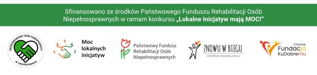 plakat informujący o sponsorach projektu